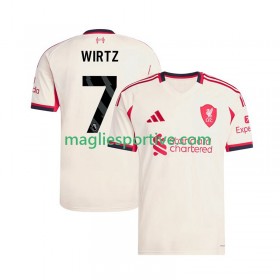 Completo Calcio Liverpool Florian Wirtz 7 Divisa Trasferta 2025-2026